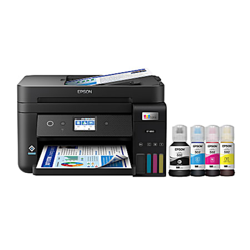 Epson EcoTank ET-4850 All-in-One Supertank Printer - Multifunction printer - color - ink-jet - refillable - C11CJ60201